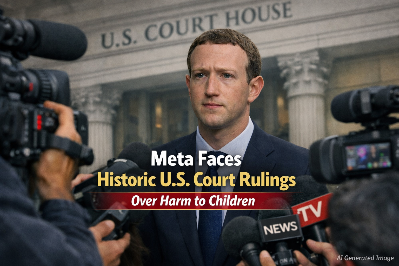 Meta Faces Historic U.S. Court Rulings Over Harm to Children
